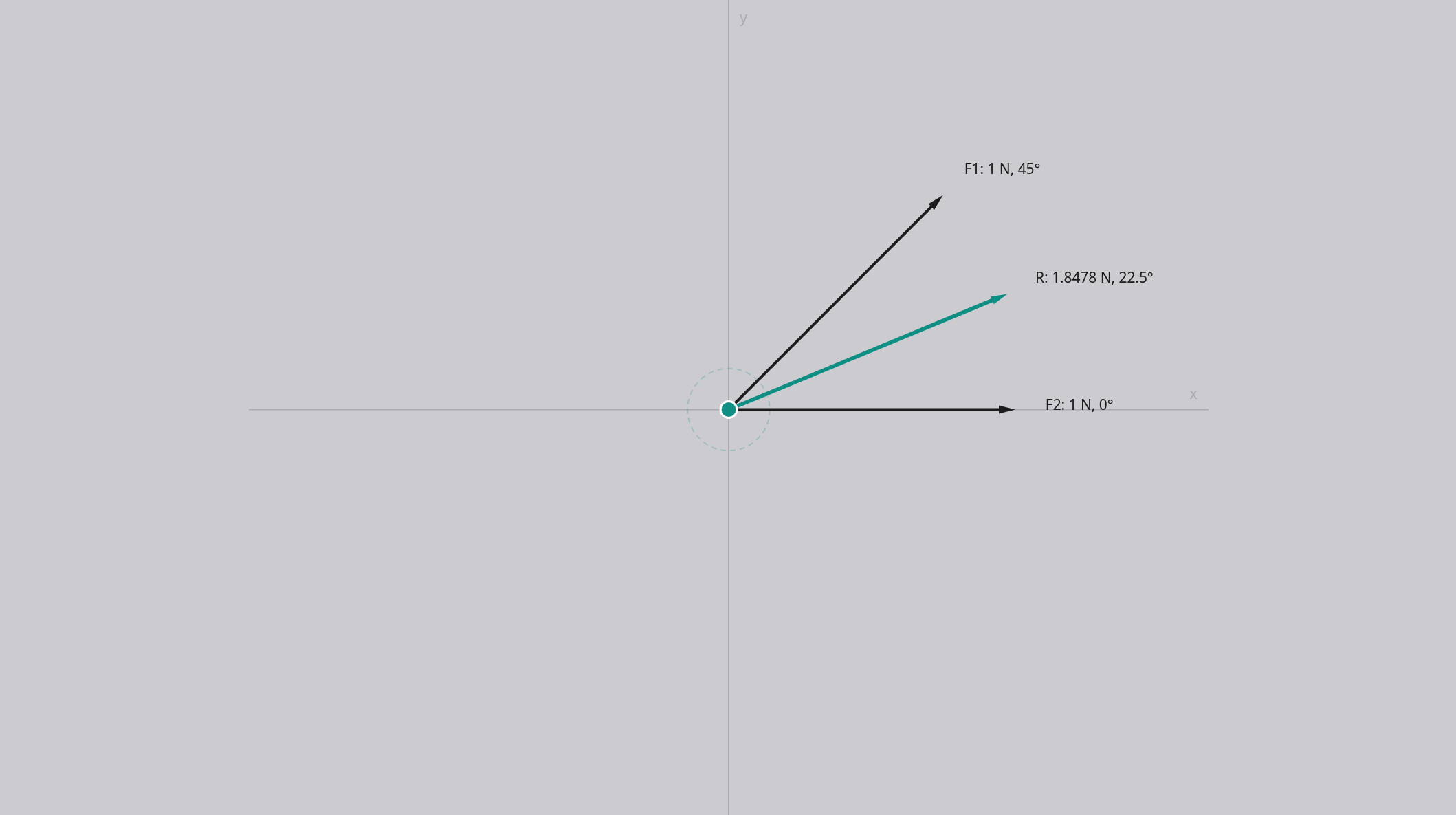Vector resultant calculator screenshot